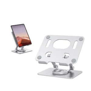Tablet Stand Adjustable with 360 Swivel Base Aluminum Tablet Stand Holder