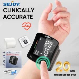 SEJOY Electronic Blood Pressure Monitor Wrist Cuff