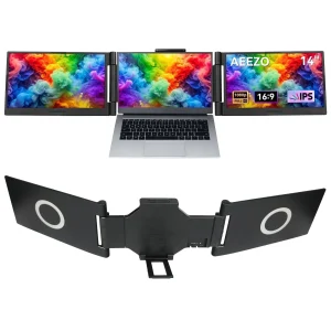 14 Inch Laptops Screen Extender Triple Dual FHD 1080P IPS Portable Monitors