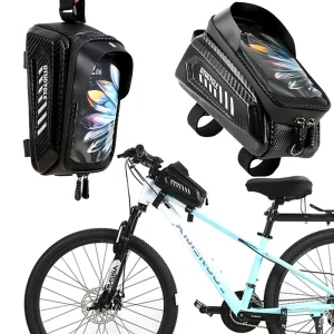1.5L Bicycle Phone Front Frame Bag 7.4 Inch Touchscreen