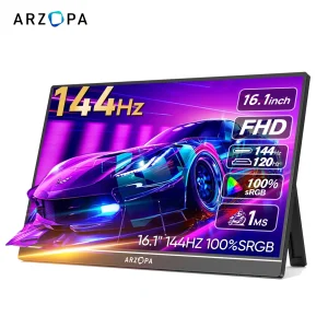 ARZOPA 16.1 inch 100% sRGB 144Hz Portable Monitor