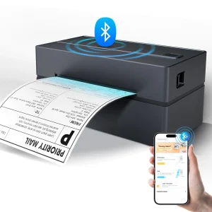 Thermal Label Printer Portable No Ink Required for Small Business Bluetooth USB High Speed Express Airway Bill